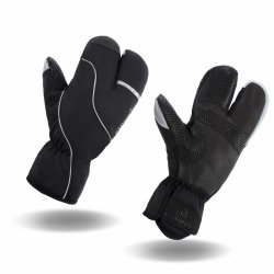 Ultra varme 3-finger cykelhandsker til vinterbrug