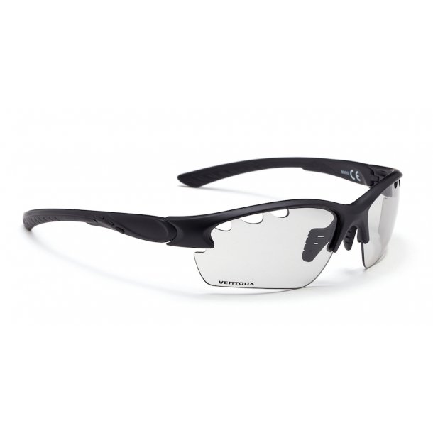 Ventoux Pro Vision cykelbrille, Fotochrome, mat sort