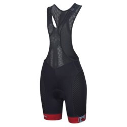 Ventoux Champion Bib Cycling Shorts, women, black/red