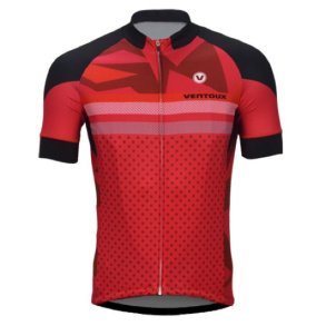 Ventoux Devil Cycling Jersey, red/black