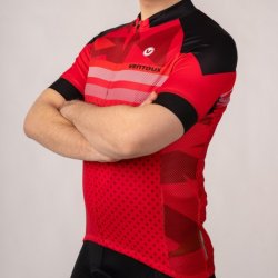 Ventoux Devil Cycling Jersey, red/black