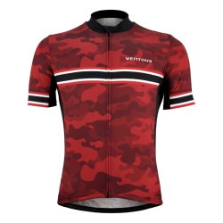 Ventoux New Hero Cycling Jersey, black/red