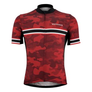 Ventoux New Hero Cycling Jersey, black/red