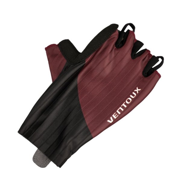 Ventoux Aero bike gloves, black/dark red