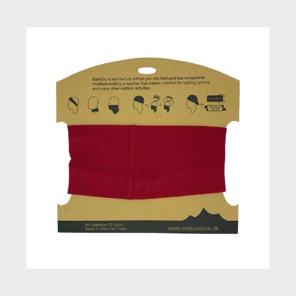Ventoux Bamboo Neck Warmer, Red