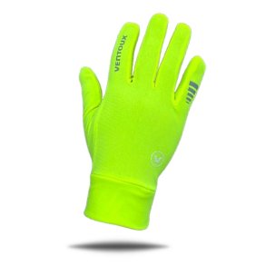 Ventoux Baselayer cycling gloves, neon yellow