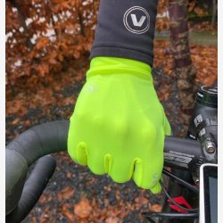 Ventoux Baselayer cycling gloves, neon yellow
