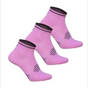 3-pak Ventoux Coolmax Bike Socks, pink