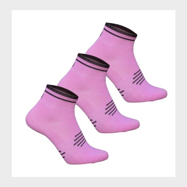 3-pak Ventoux Coolmax Bike Socks, pink