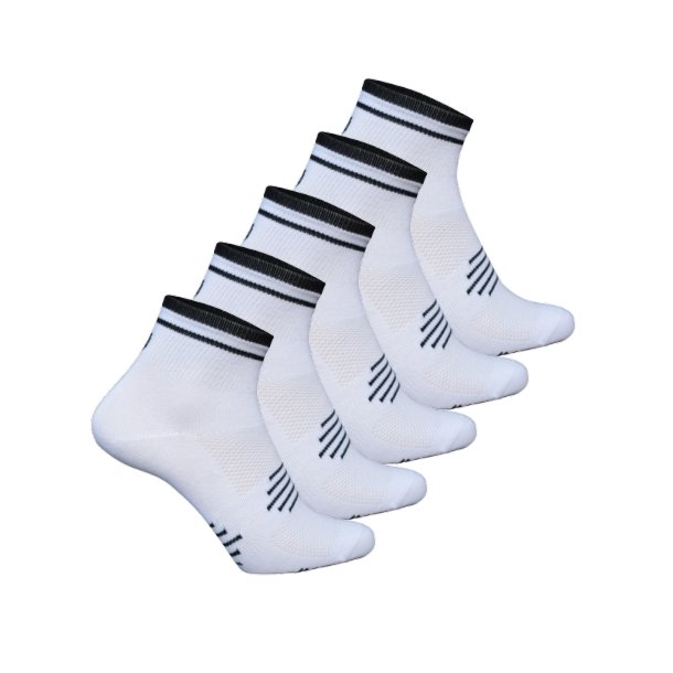 5-pak Ventoux Coolmax Bike Socks, hvid