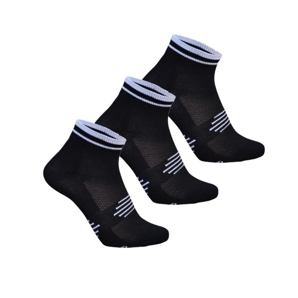 3-pak Ventoux Coolmax Bike Socks, sort