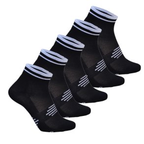 5-pak Ventoux Coolmax Bike Socks, sort