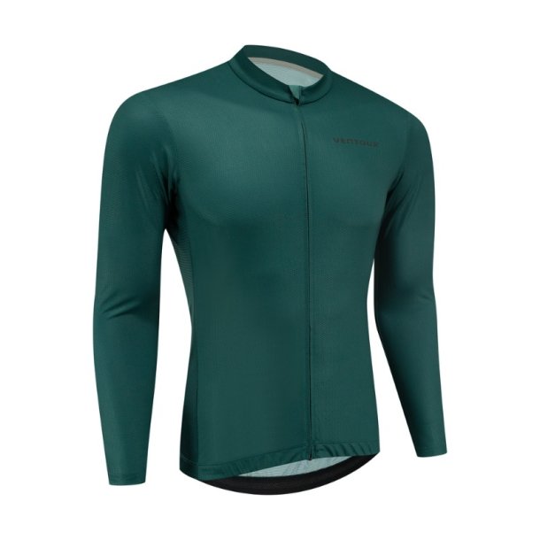Ventoux Flow LS Cycling Jersey, forest green