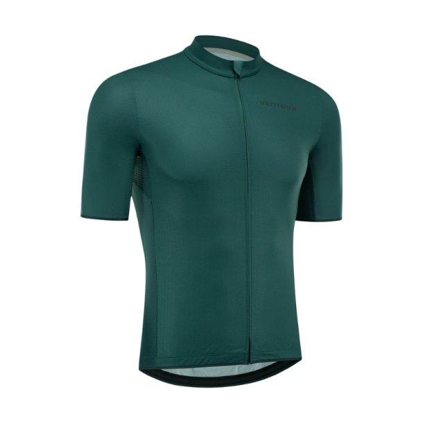 Ventoux Flow Cycling Jersey, forest green