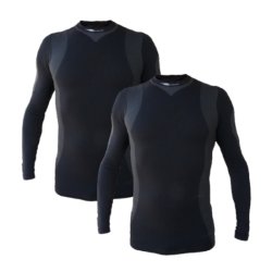 2-pak Ventoux Layer One LS svedundertr�je, sort
