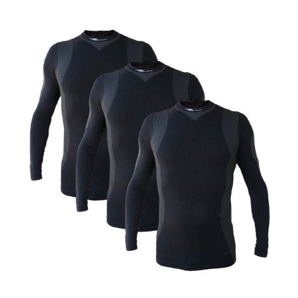 3-pak Ventoux Layer One LS svedundertrje, sort