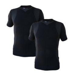 2-pak Ventoux Layer One SS svedundertr�je, sort