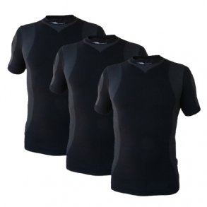 3-pak Ventoux Layer One SS svedundertrje, sort