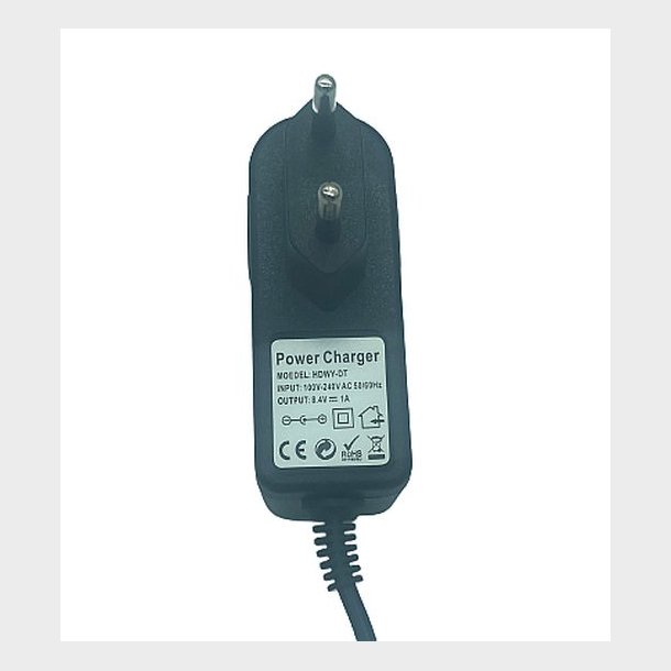 AC oplader (8,4V) til Li-Ion batterier