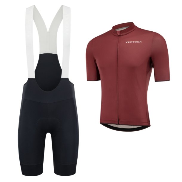 Ventoux Flow cycling set, black/burgundy