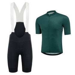 Ventoux Flow cycling set, black/forest green