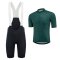 Ventoux Flow cycling set, black/forest green