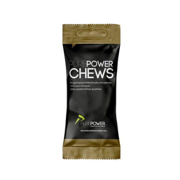 PurePower Chews - kulhydrat vingummi, frugtsmag, 40 gram