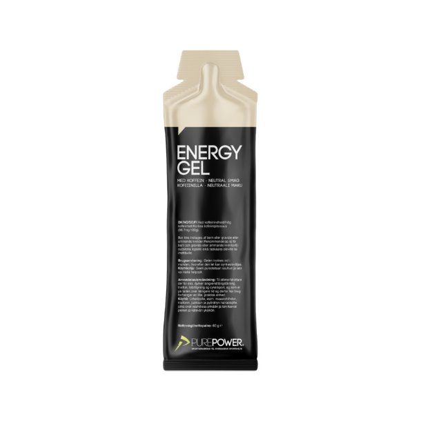 Purepower Koffein Energy Gel m. neutral smag, 60 gram
