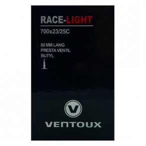 Ventoux race slange LIGHT 700x23/25C, 80 mm ventil