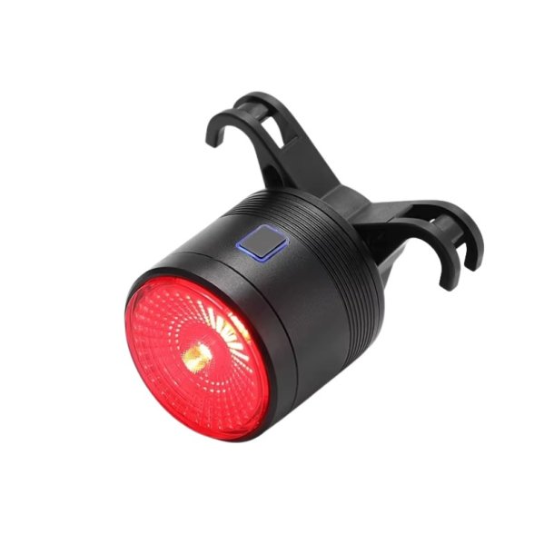 Smart og effektiv LED baglygte med USB opladning og bremselys. 100 lumen