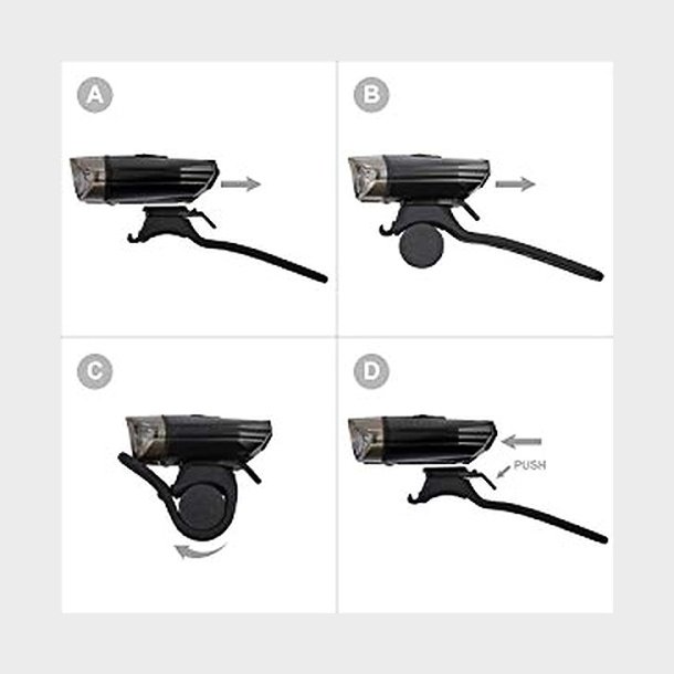 Ventoux SuperL Lava USB forlygte 300 lumen