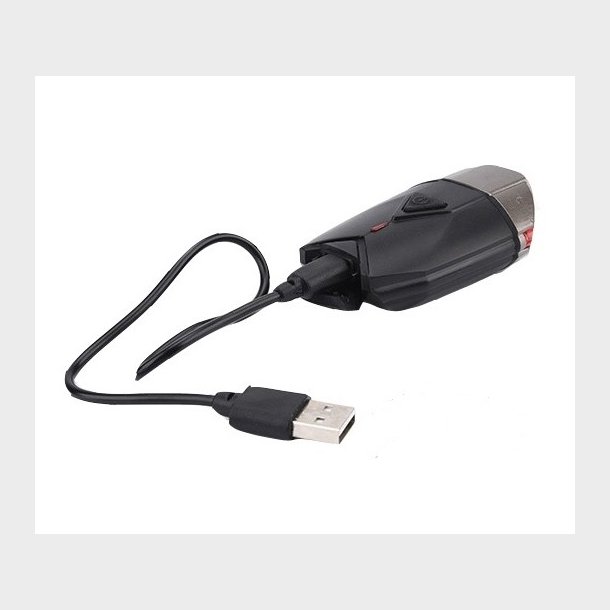 Kompakt USB cykellygte med 300 effektive lumen