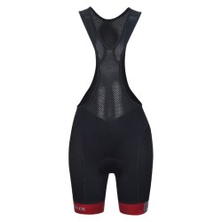 Ventoux Champion Bib Cycling Shorts, women, black/red
