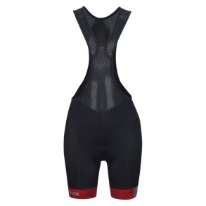 Ventoux Champion Bib Cycling Shorts, women, black/red