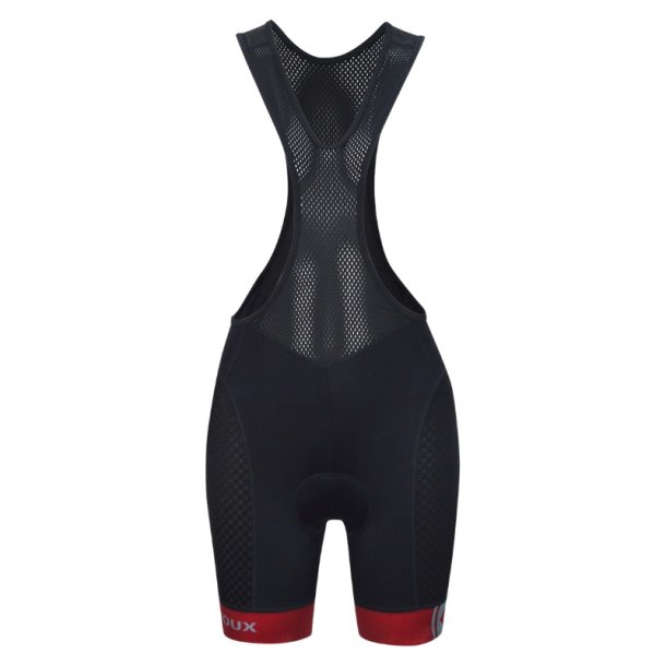 Ventoux Champion Bib Cycling Shorts, women, black/red