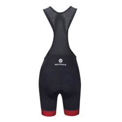 Ventoux Champion Bib Cycling Shorts, women, black/red