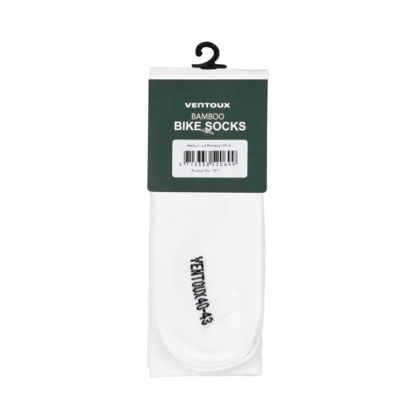 Ventoux Bamboo Bike socks, white