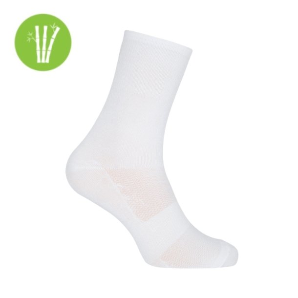 Ventoux Bamboo Bike socks, white
