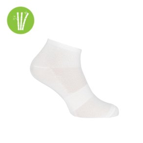 Ventoux Bambus cykelstrmper, hvid, low cut