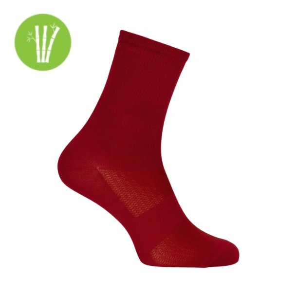 Ventoux Bamboo Bike socks, red