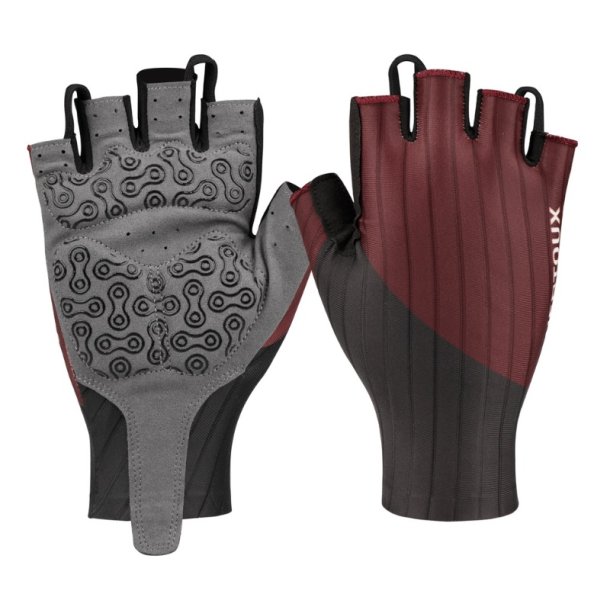 Ventoux Aero bike gloves, black/dark red