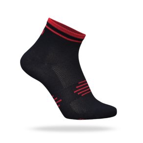 Ventoux coolmax cycling socks, black/red