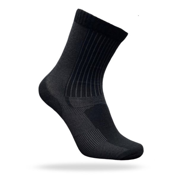 Ventoux tech merino cycling socks, black