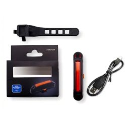 Kompakt og effektiv LED baglygte med USB opladning. 100 lumen