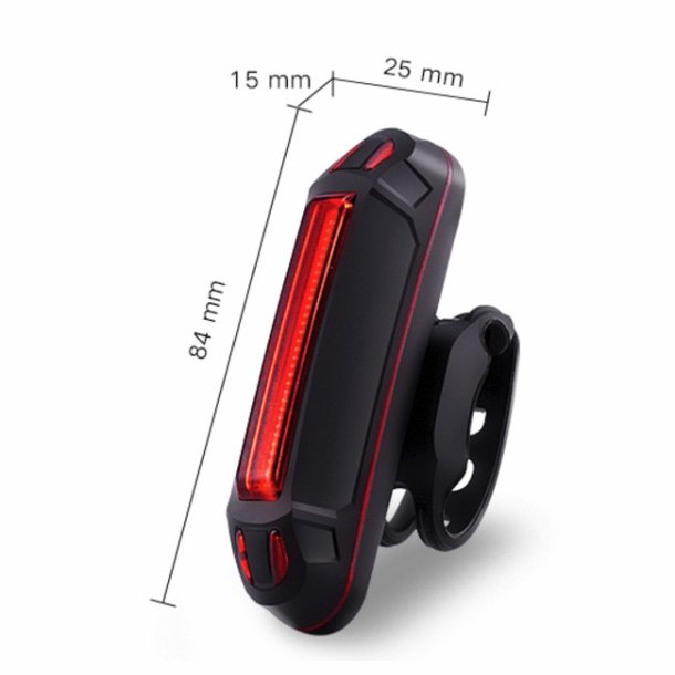 Ventoux USB High Power Alu forlygte 1200 lumen + 100 lumen USB baglygte