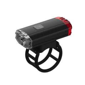 Smart LED kombi lygte med b�de for- og baglygte. USB opladning. Hjelmmontering.  100 lumen