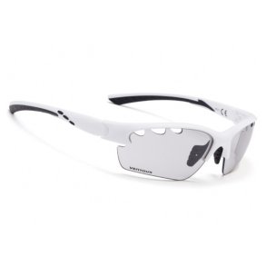 Ventoux Pro Vision cykelbrille, Fotochrome, mat hvid