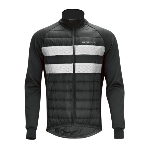 Ventoux Refleks cykeljakke, sort/s�lvgr�