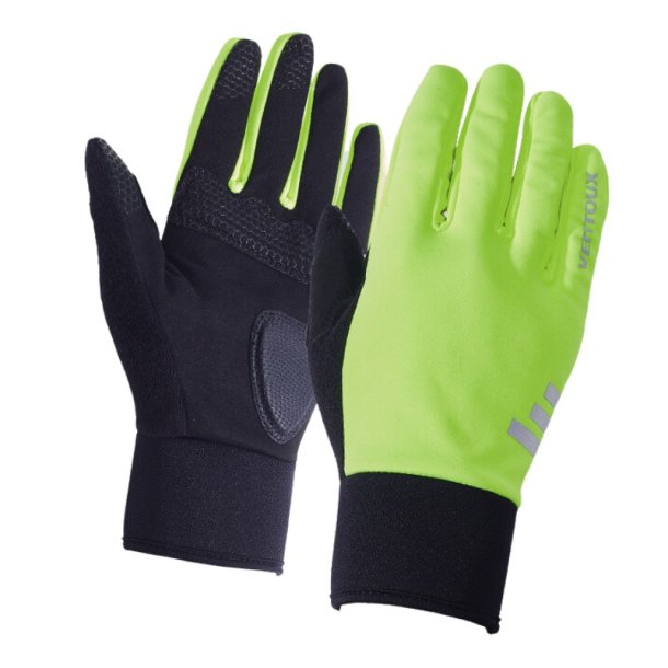 Ventoux Aqua Free skoovertr�k, neon + Storm II cykelhandske, neon