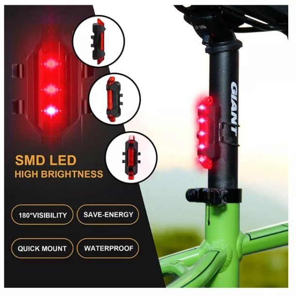 Ventoux USB micro baglygte, 15 lumens